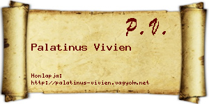 Palatinus Vivien névjegykártya